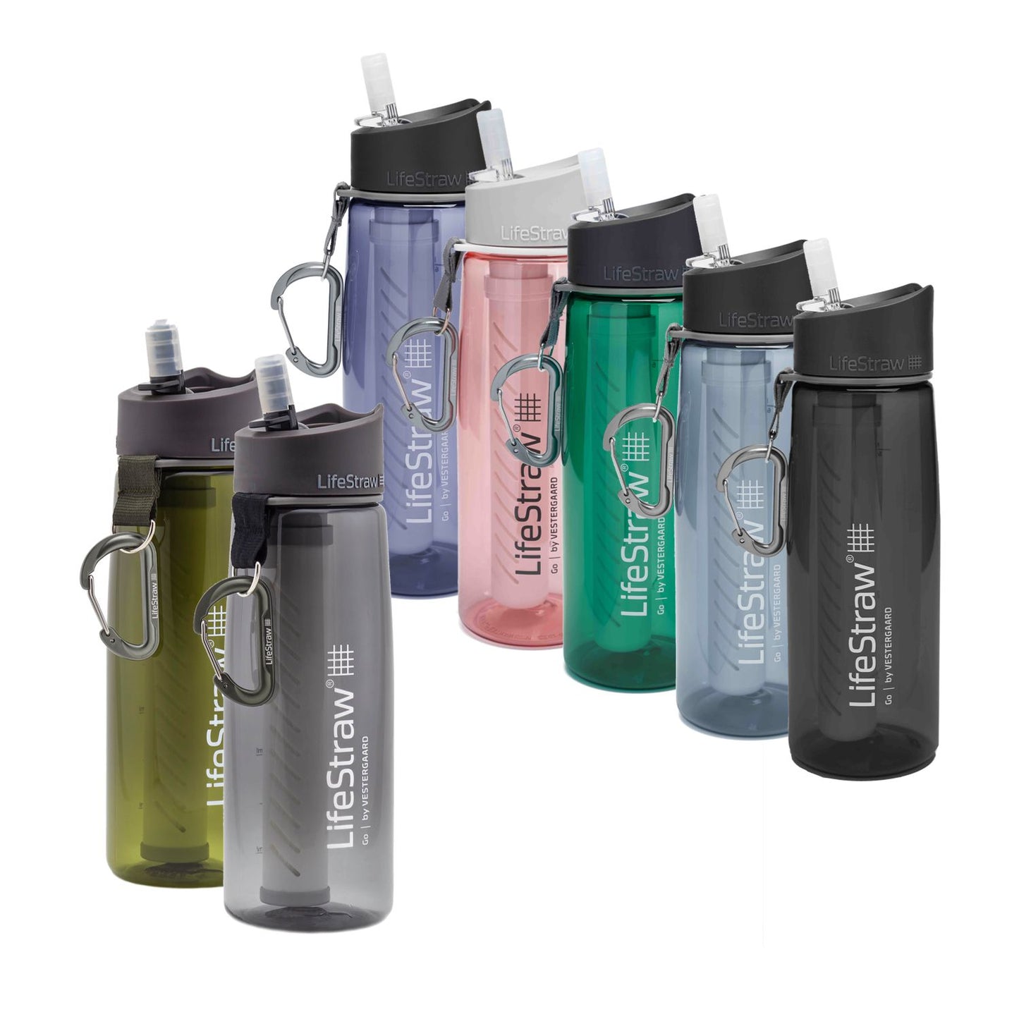 LifeStraw Go 2-Stage,Wasserflasche 640 ml, mit Filter, verschiedene Farben