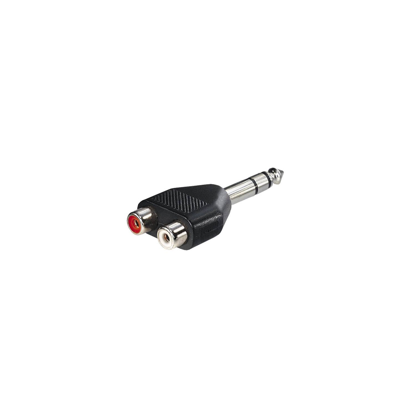 Adapter 2 Cinchbuchsen auf 6,3mm Stereo Klinkenstecker