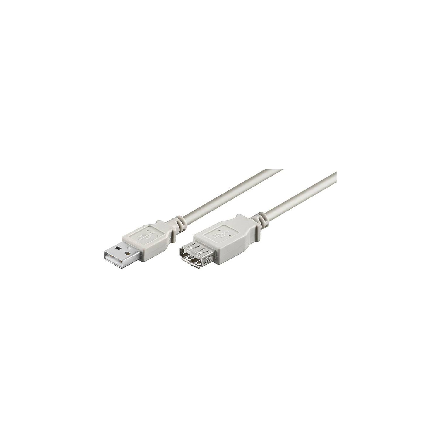 Verlängerung USB 2.0 A Stecker - A Buchse, beige, verschiedene Längen