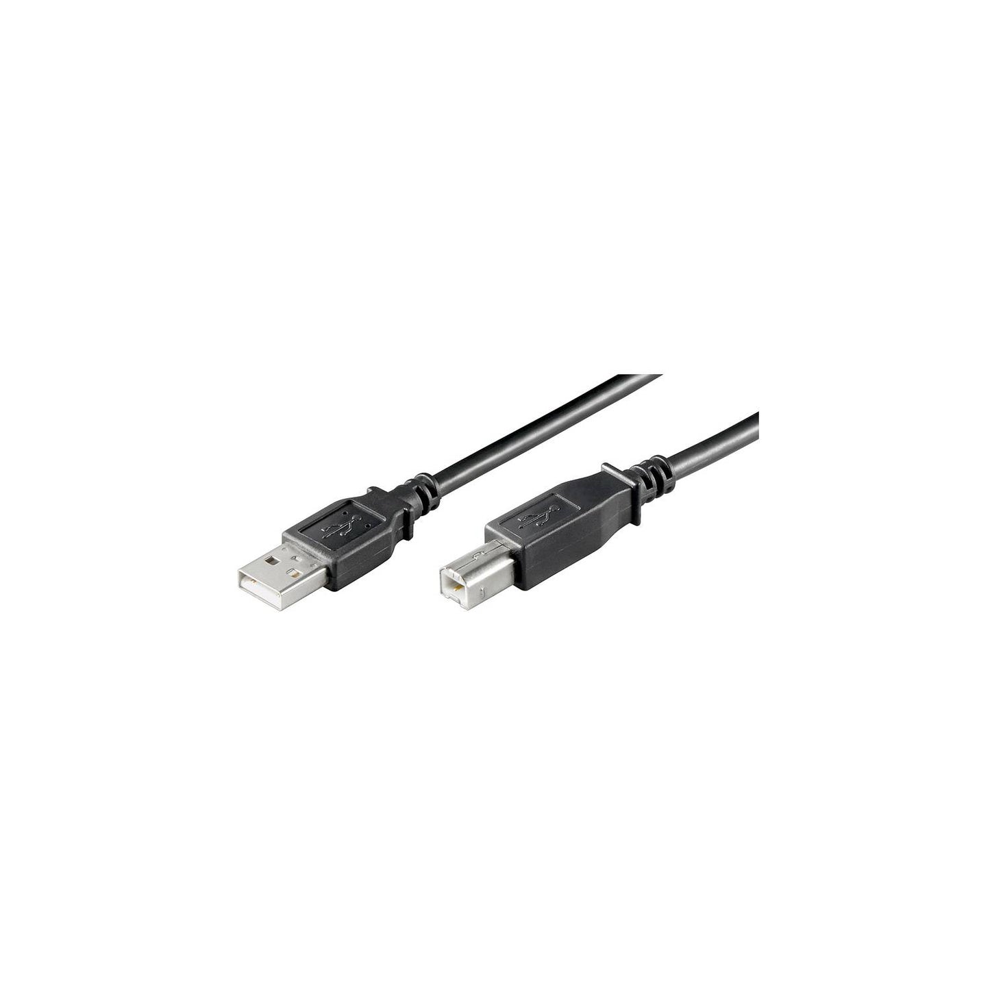 Anschlusskabel USB 2.0 A Stecker - B Stecker, schwarz, versch. Längen