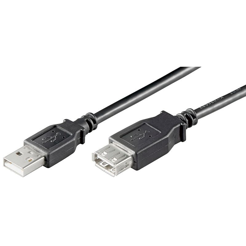 Verlängerung USB 3.0 A Stecker - A Buchse, schwarz