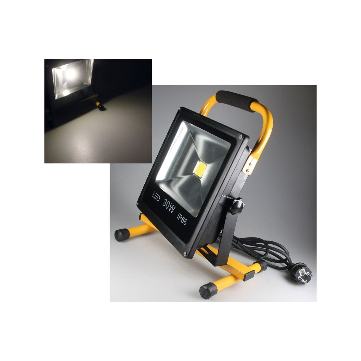 Chilitec LED-Baustrahler, 30 W, mit Ständer, IP44, 260V