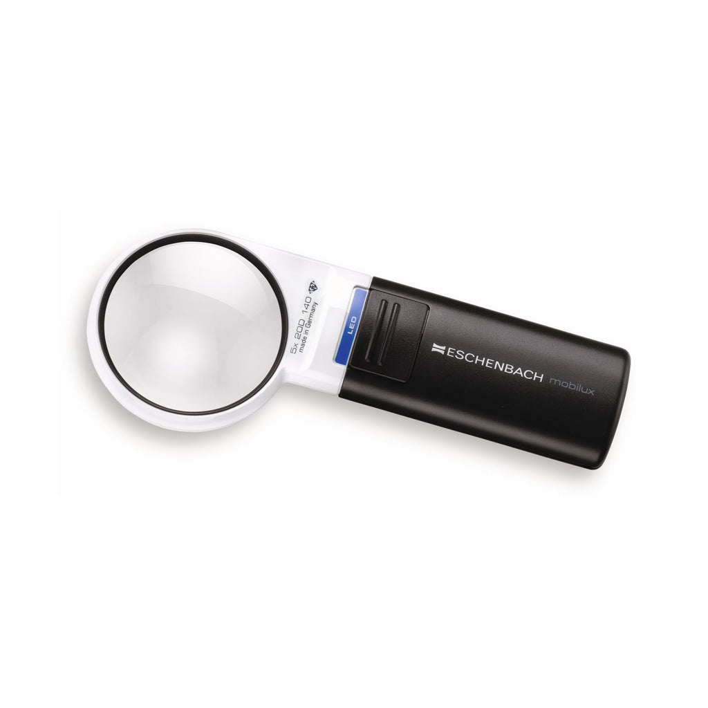 Eschenbach mobilux LED Reading Magnifier, Round Handheld Magnifier with Light in Various Versions