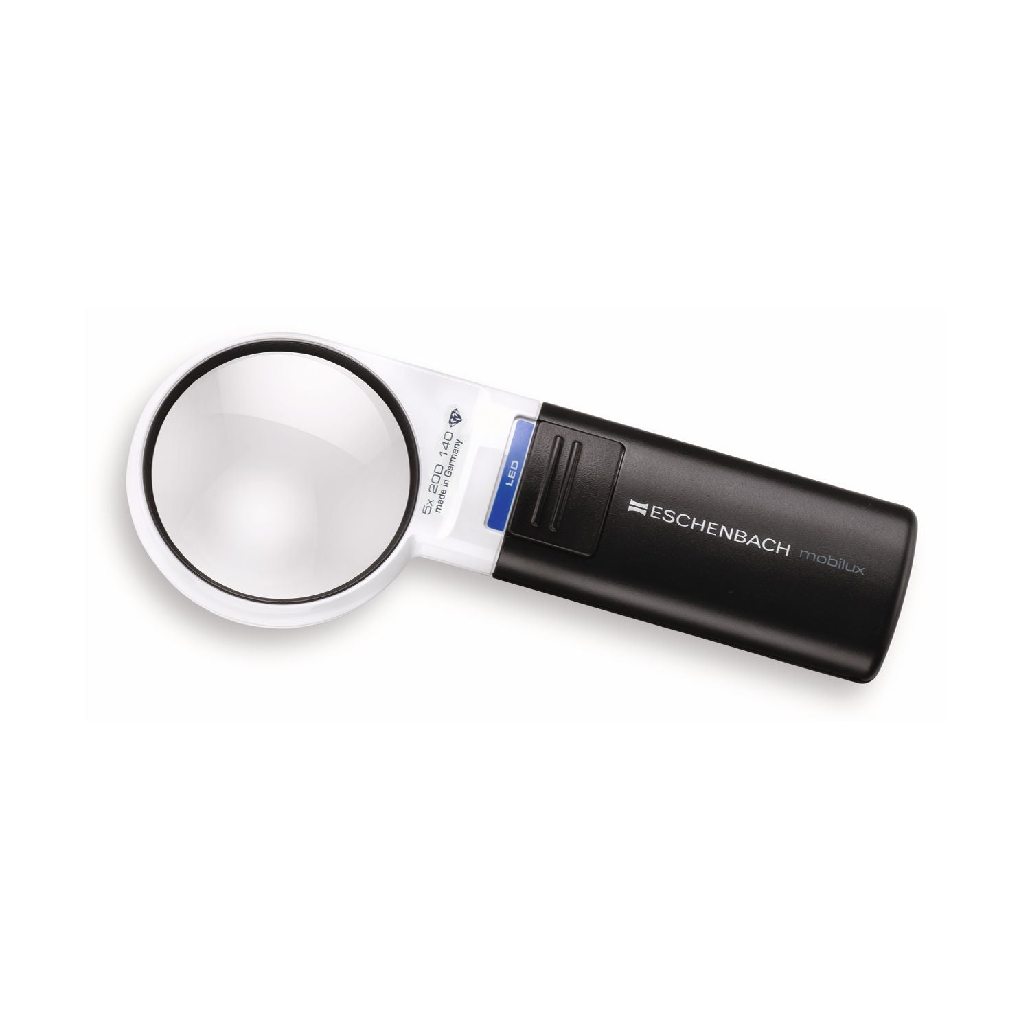 Eschenbach mobilux LED Reading Magnifier, Round Handheld Magnifier with Light in Various Versions