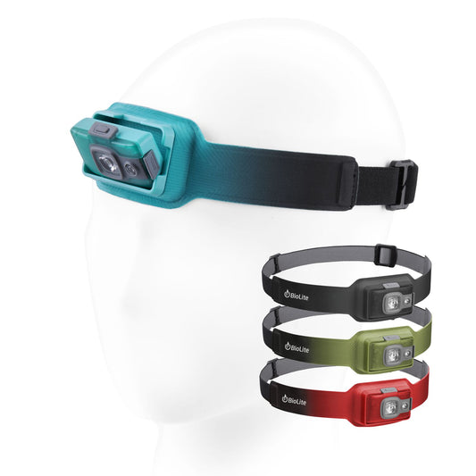 BioLite HeadLamp 200 - Stirnlampe mit 200 Lumen, Akku, nur 50 g Gewicht, versch.