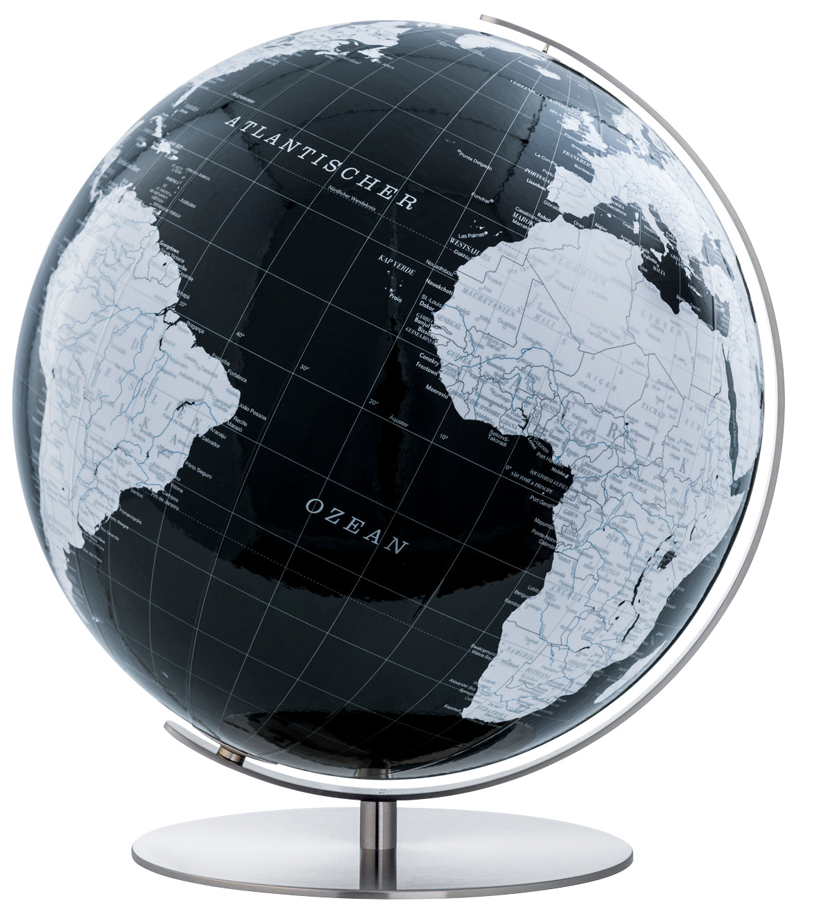 Columbus Artline Illuminated Globe, D 340 mm, Floor Globe, Acrylic Glass, various colours
