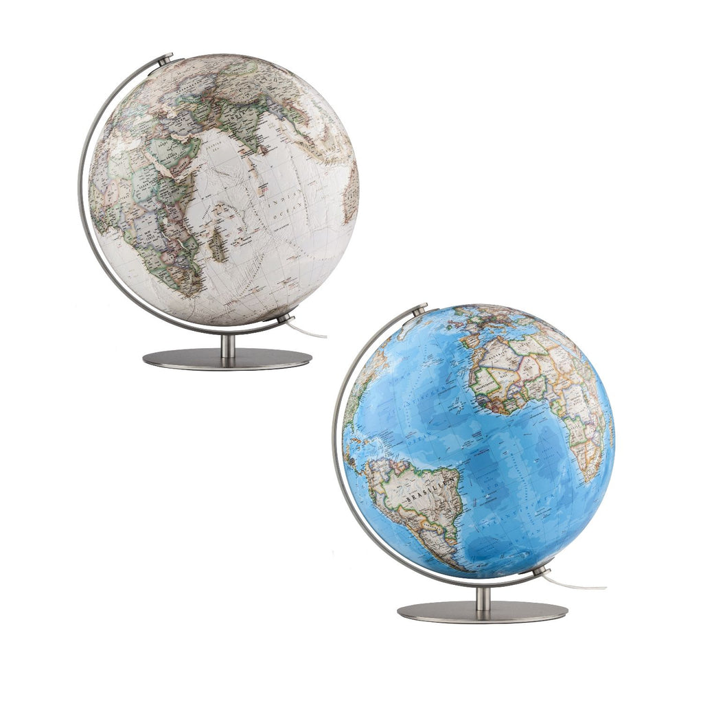 National Geographic Fusion 3703 Leuchtglobus 37 cm mit Edelstahlgestell