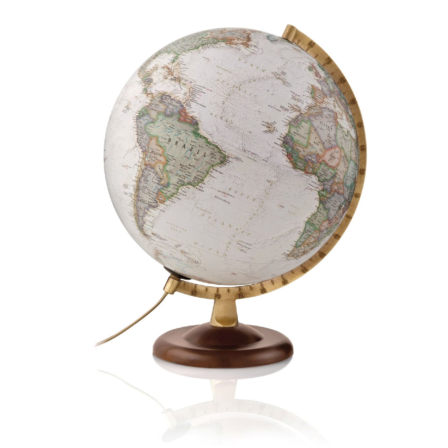 National Geographic Leuchtglobus 30 cm Silver Classic oder Gold Executiv