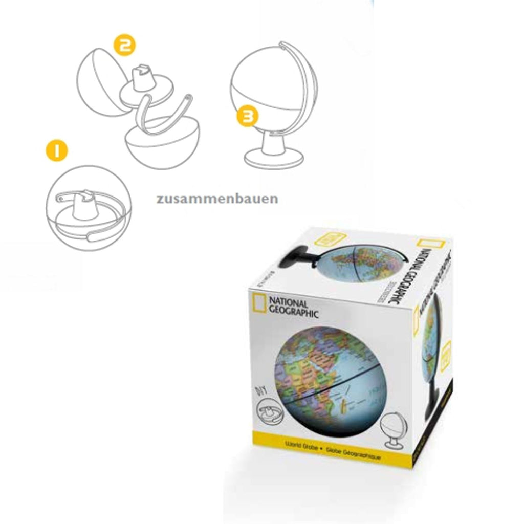 National Geographic Mini Globe Sixteen Beginners 16 cm Political
