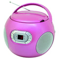 B-STOCK - Soundmaster SCD2120PI CD Boombox, FM/MW, audiobook function, AUX-In, pink