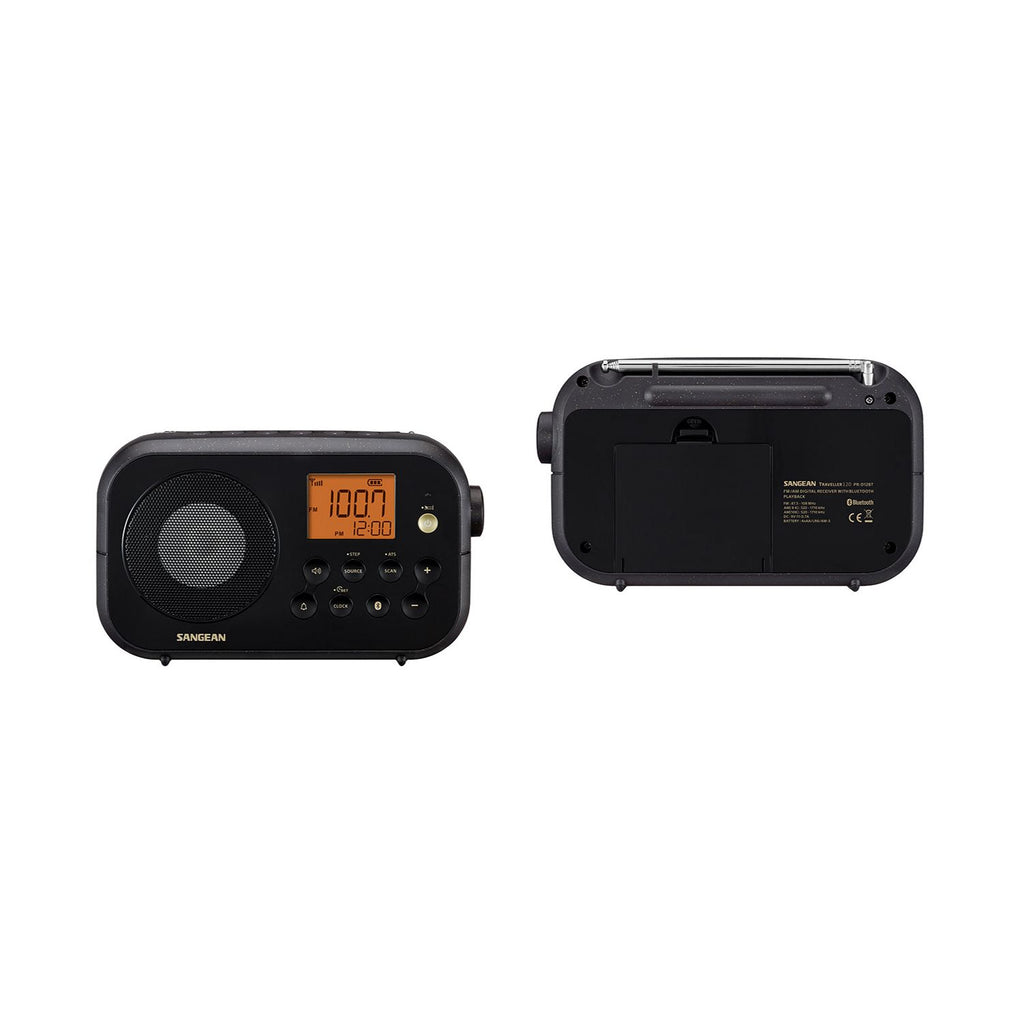 Sangean PR-D12BT Traveller 120 Portable FM Radio with Bluetooth, Various Versions