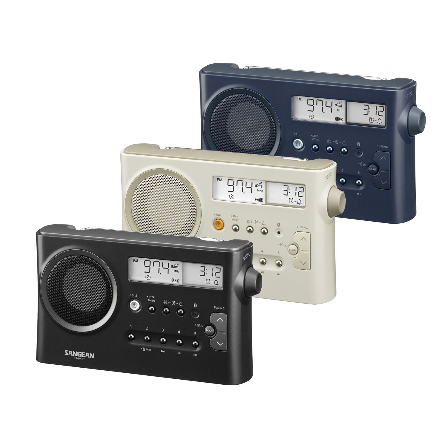 Sangean PR-D4BT tragbares MW/UKW Radio mit Bluetooth