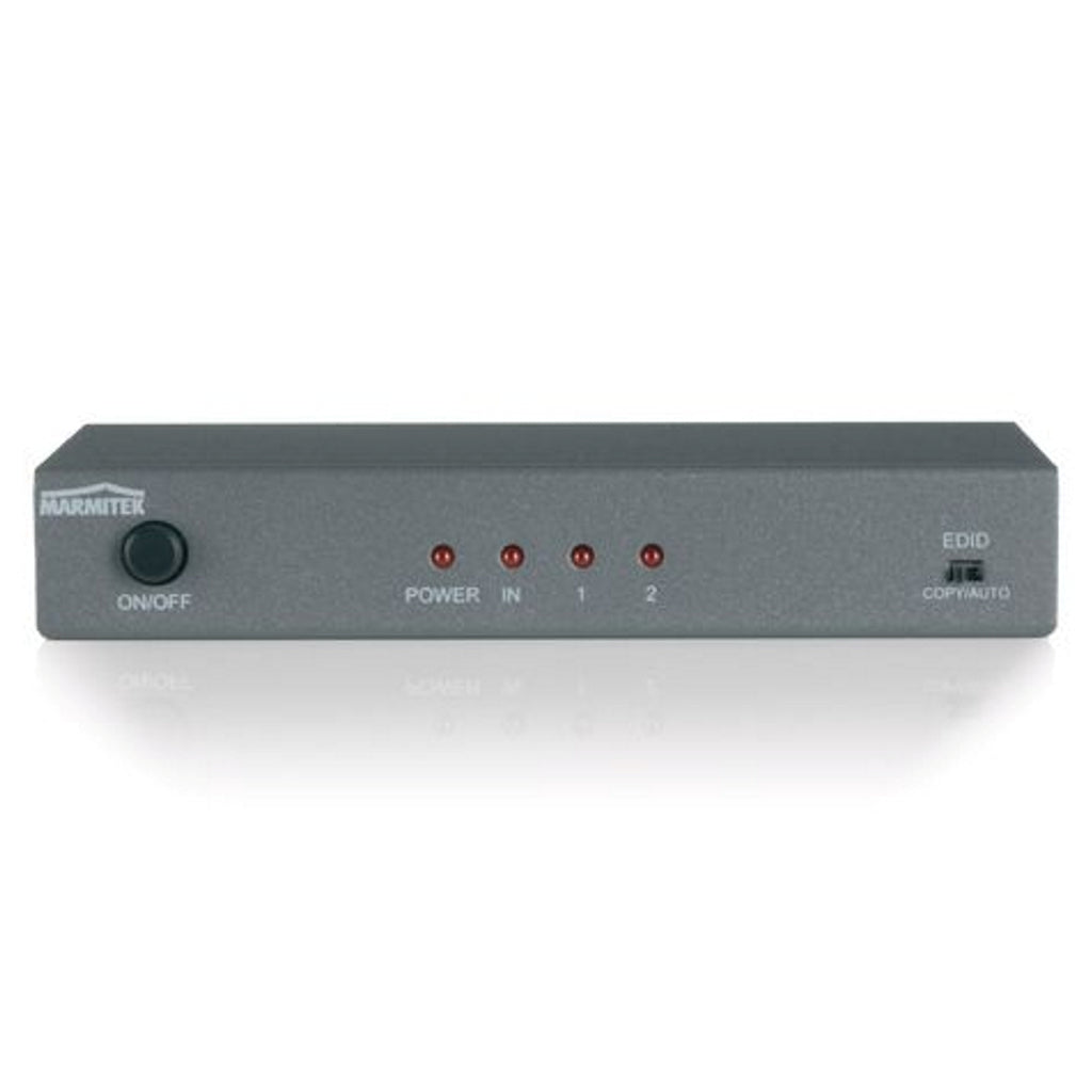 Marmitek Split 412 UHD HDMI Splitter 4K, 1 Eingang 2 Ausgaenge