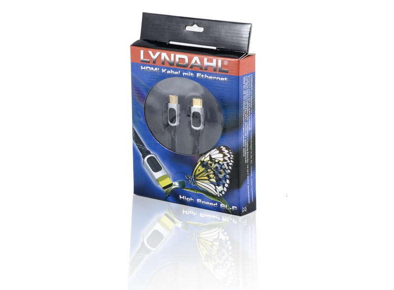 Lyndahl High Speed SL-P 2.0 / 1.4a HDMI Cable 4K at 60 Hz and Ethernet