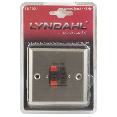 B-STOCK - Lyndahl Speaker Wall Outlet Box, Dual, Stainless Steel for Switch Boxes