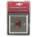B-STOCK - Lyndahl Speaker Wall Outlet Box, Dual, Stainless Steel for Switch Boxes