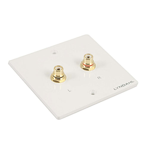 B-STOCK - Lyndahl LKC001WS High-End Connection Panel for Stereo RCA, White