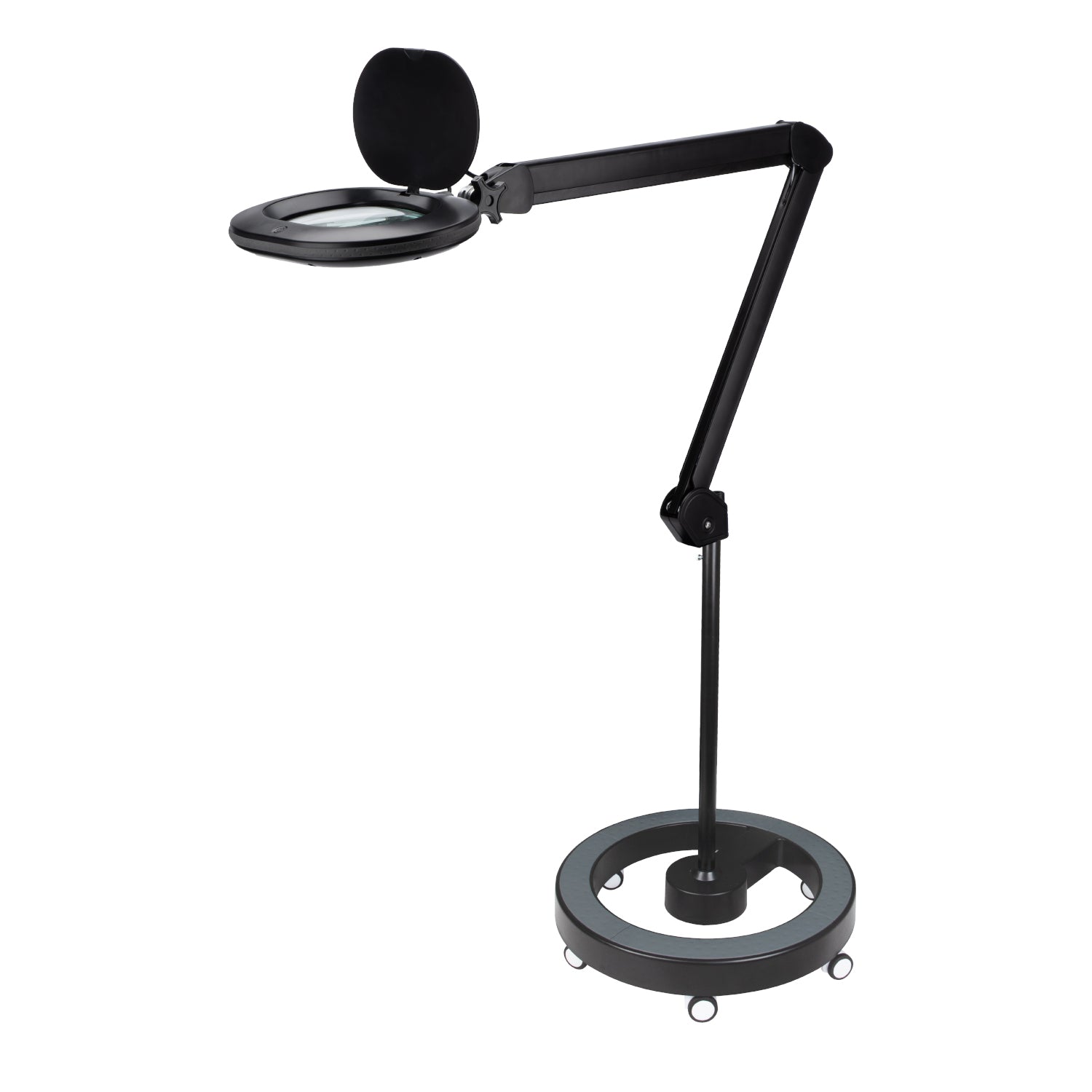 Lumeno 861X Magnifying Lamp/Workplace Lamp 60 LEDs Oval Lens, Grey or Black
