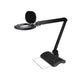 Lumeno 861XGR Lupenleuchte/Arbeitsplatzlampe 60 LEDs ovale Linse Gummiring grau