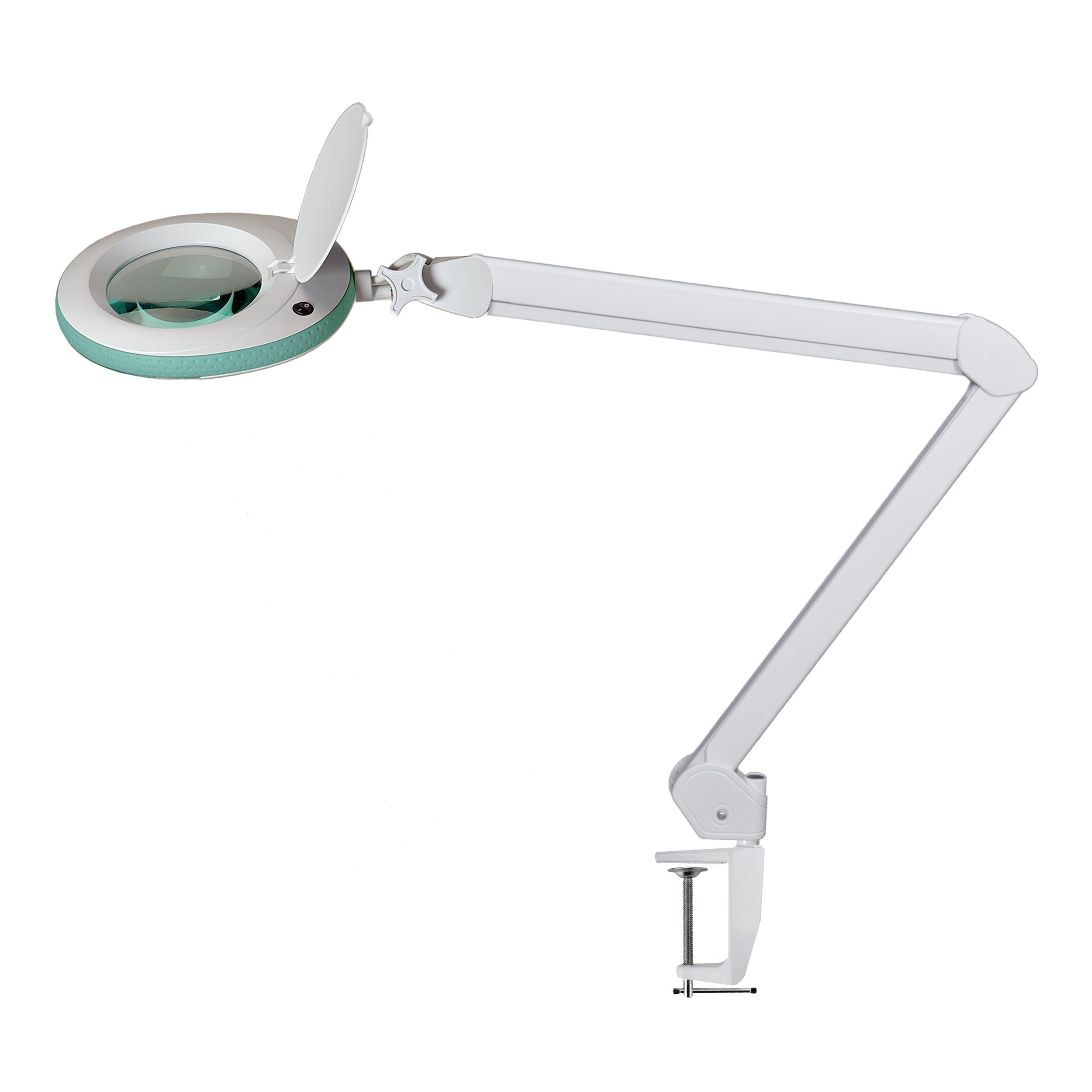 B-STOCK - Lumeno 7218GN Magnifying Lamp/Workplace Light 8 Dpt. 96 LED Green Ring