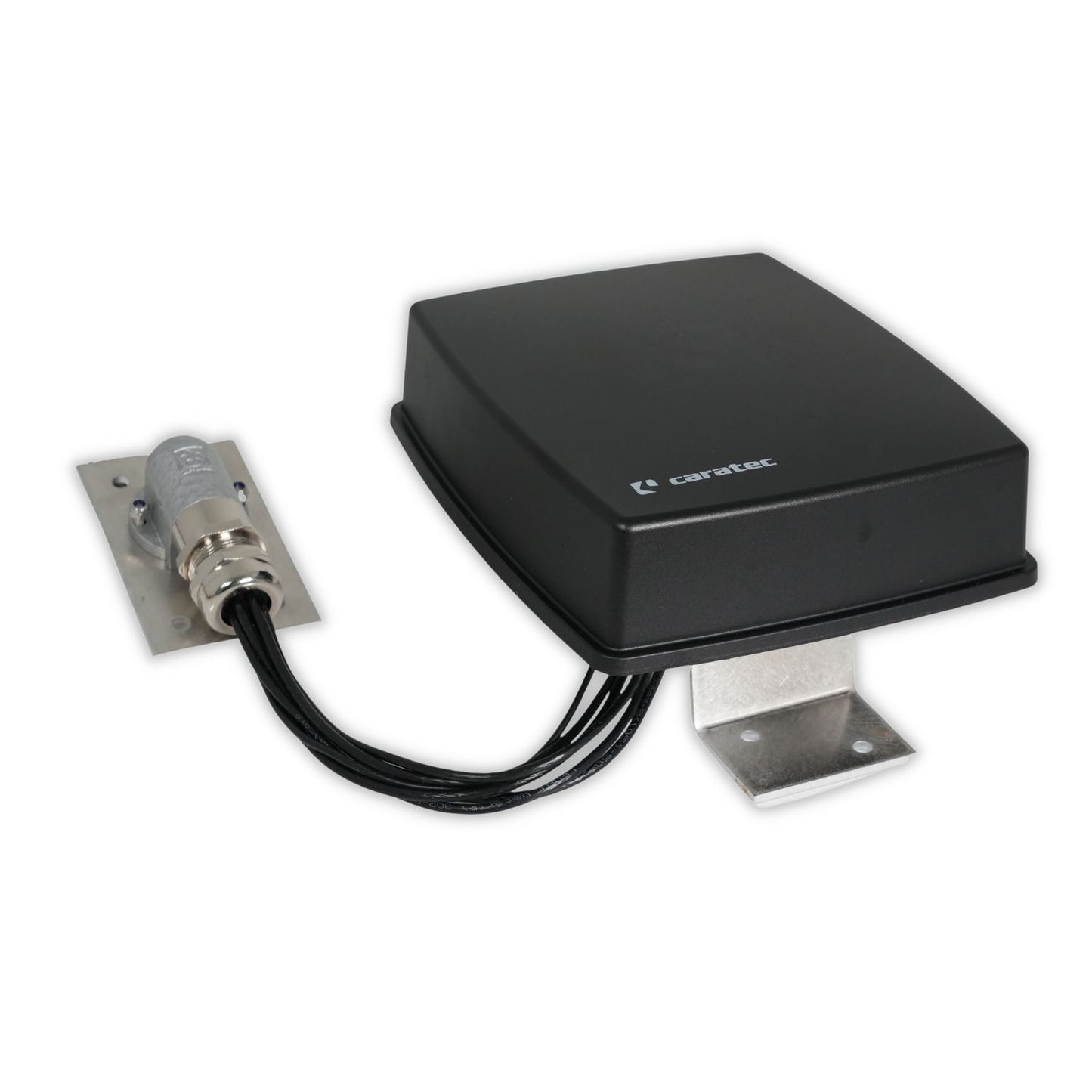 Caratec Electronics CET305R 5G LTE Caravaning-Routerset, schwarze flache Antenne