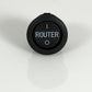 Caratec Electronics CET305R 5G LTE Caravaning-Routerset, schwarze flache Antenne