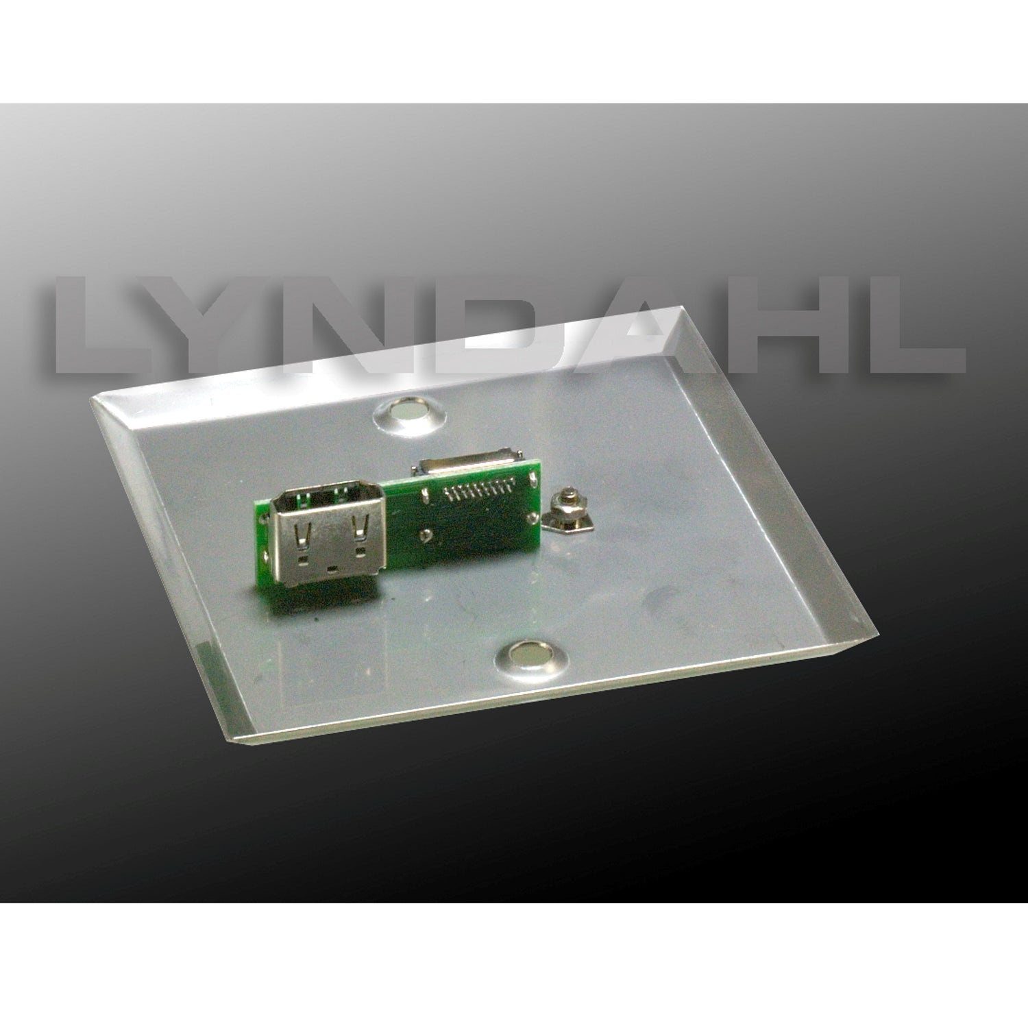 Lyndahl LK2017 HDMI Wall-Mounted Socket (Flush-Mounted Box) Stainless Steel