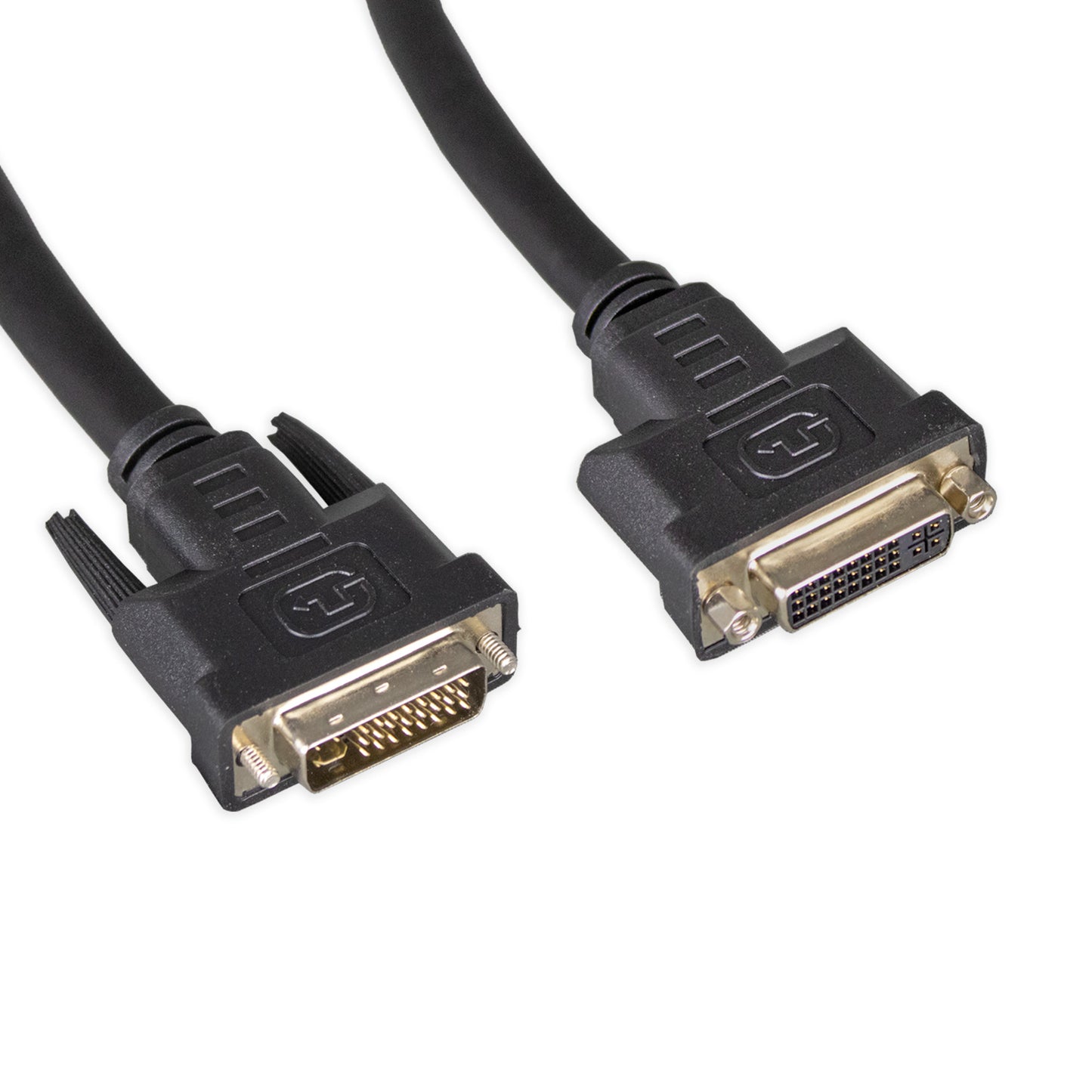 Lyndahl DVI-I 24+5 Verlängerung LKDVFM30010, abschraubbare Bolzen, 1,0 m