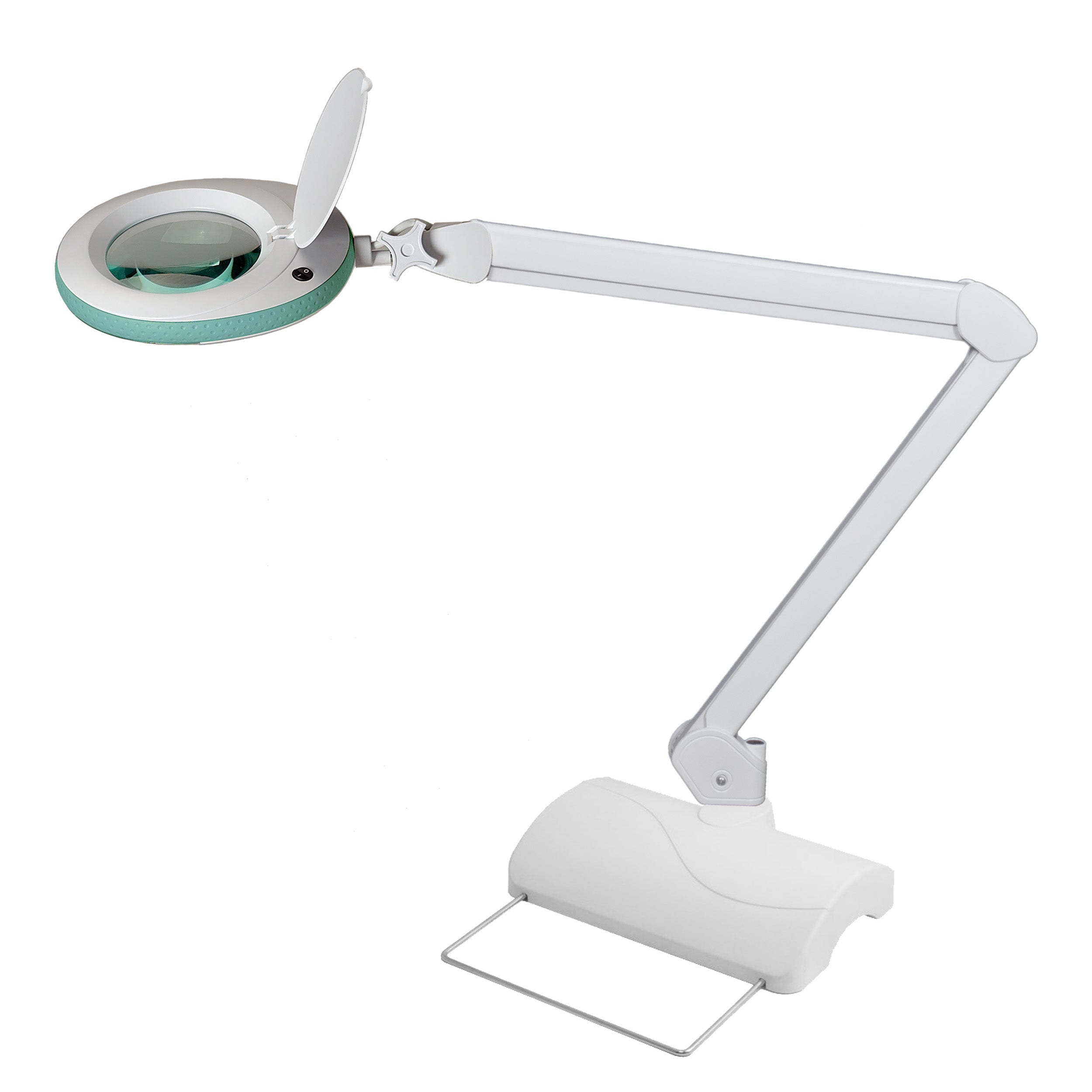 B-STOCK - Lumeno 7213GN Magnifying Lamp/Workplace Lamp Green with Table Stand 3 Dpt