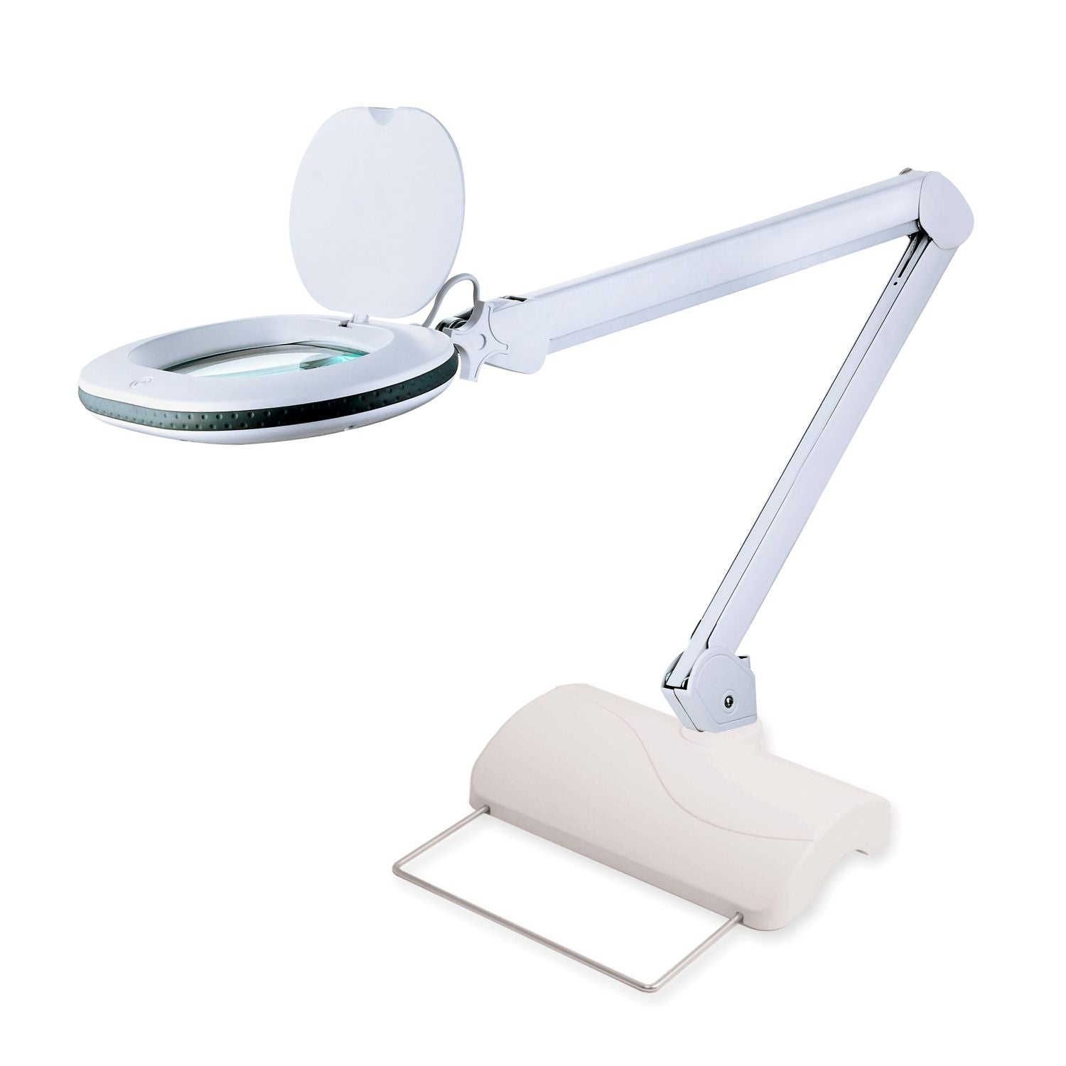 B-WARE - Lumeno 8613GR Lupenleuchte 3 Dioptrien + 6180WS Tischstativ