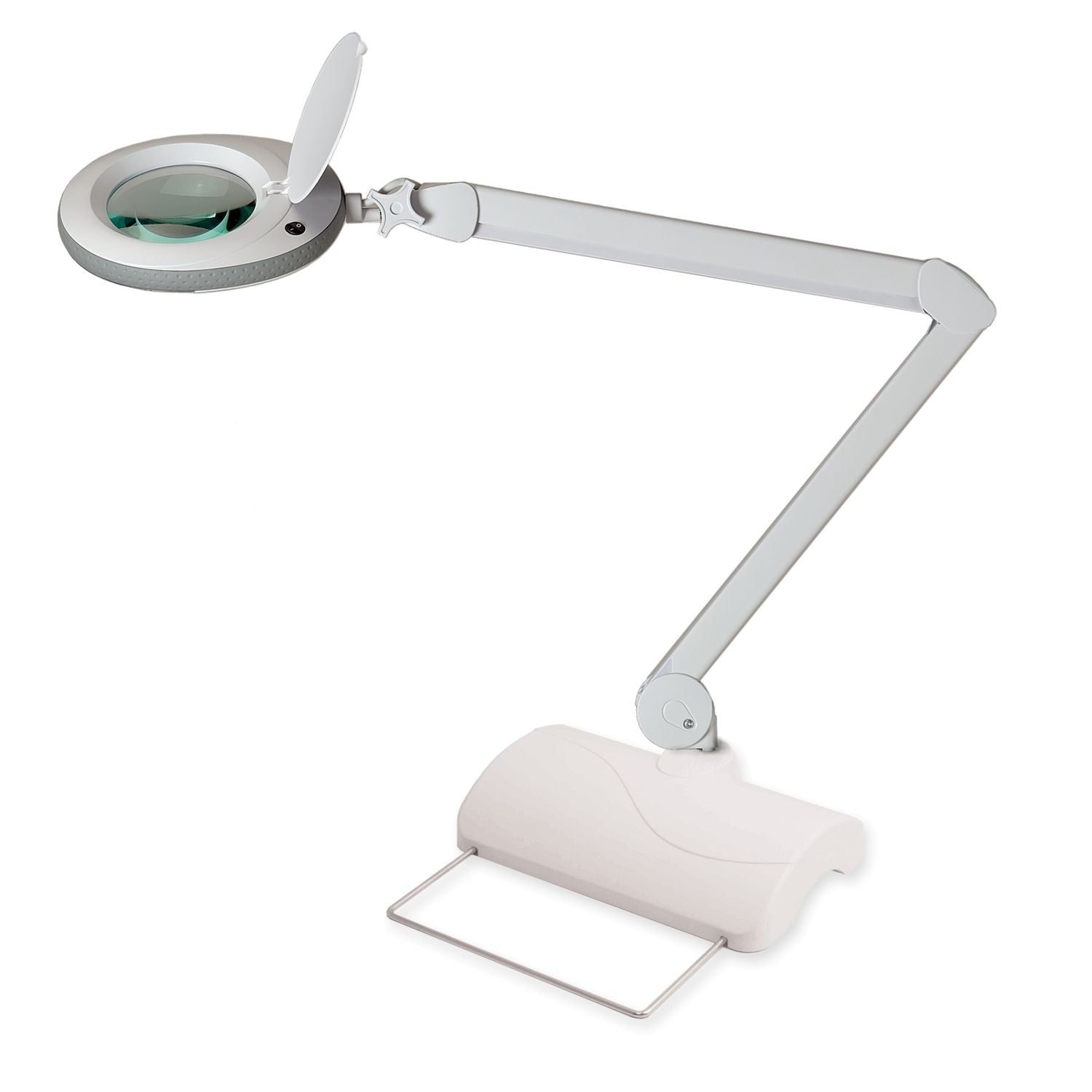 B-STOCK - Lumeno 7213GR Magnifying Lamp/Workplace Lamp Grey with Table Stand 3 Dpt