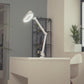 Lumeno 861XGR Lupenleuchte/Arbeitsplatzlampe 60 LEDs ovale Linse Gummiring grau
