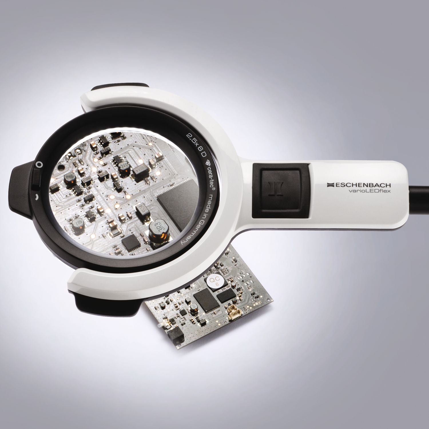 Eschenbach varioLEDflex Magnifier Lamp 6 dpt with Segment Switching, various sizes
