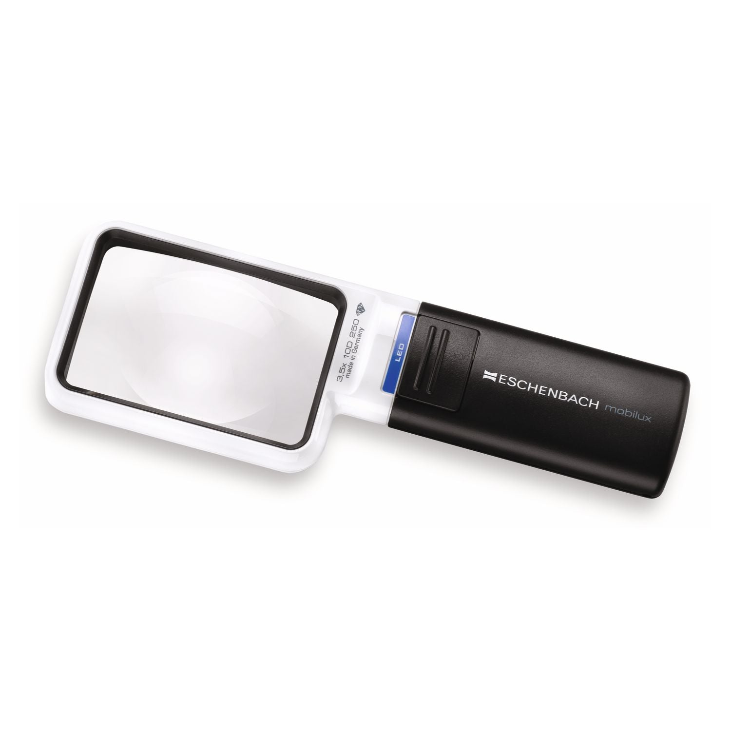 Eschenbach mobilux LED Reading Magnifier, Rectangular Hand Magnifier with Light, Various Variants