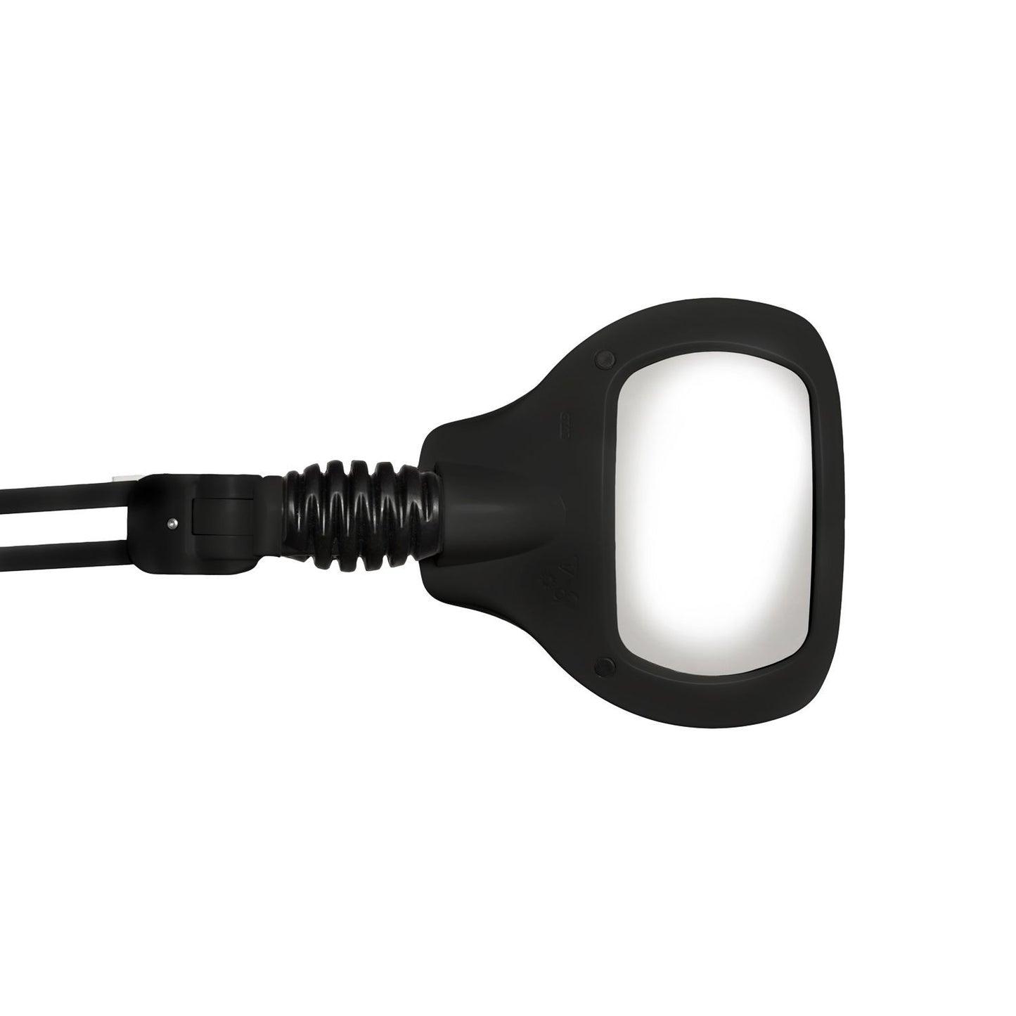VisionLUXO Wave LED ESD UV Lupenleuchte mit rechteckiger Glaslinse, schwarz