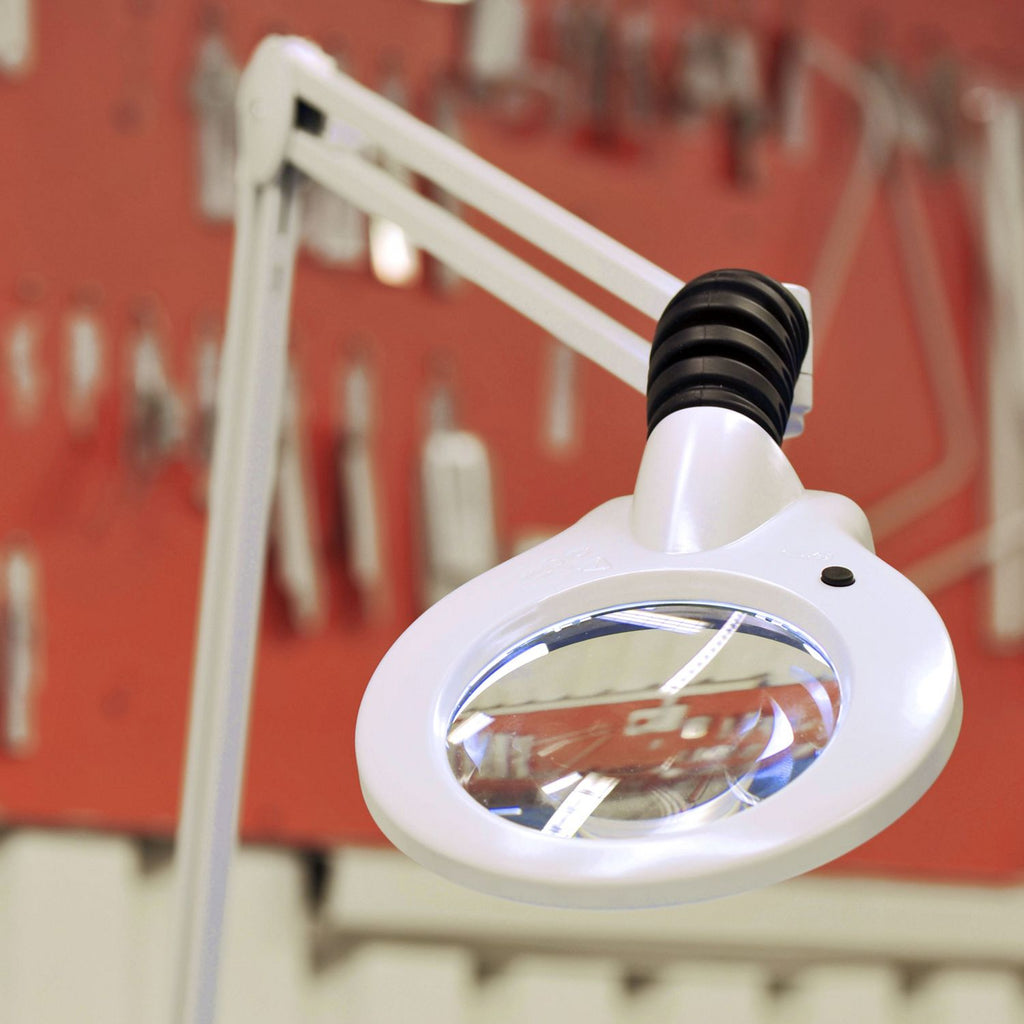 VisionLUXO KFM LED Magnifier Lamp with Robust Metal Housing, Various Versions