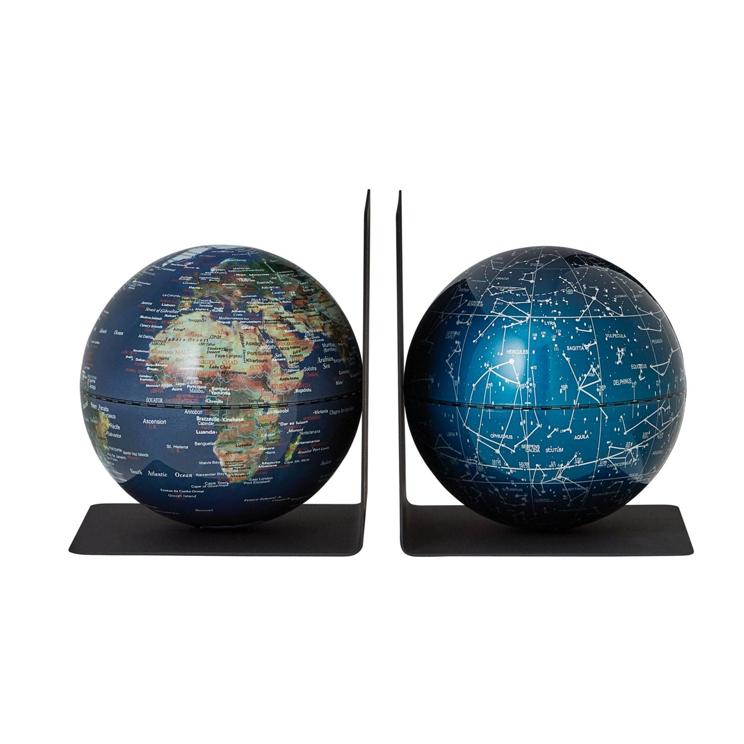 EMFORM Bookglobe Bookend Set, Globe Detachable, Various Versions
