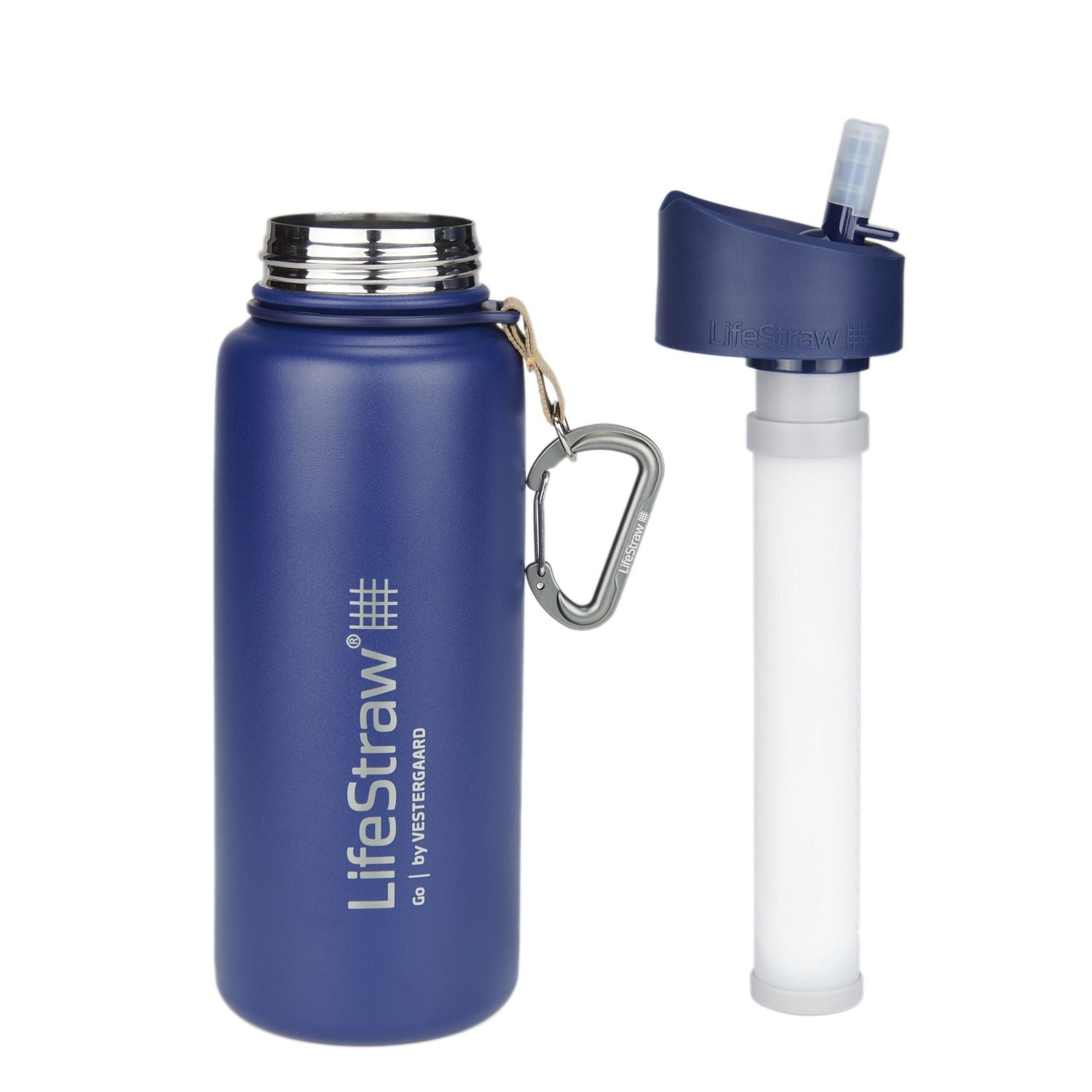 LifeStraw Go Stainless Steel Insulated Bottle with Filter, various colours