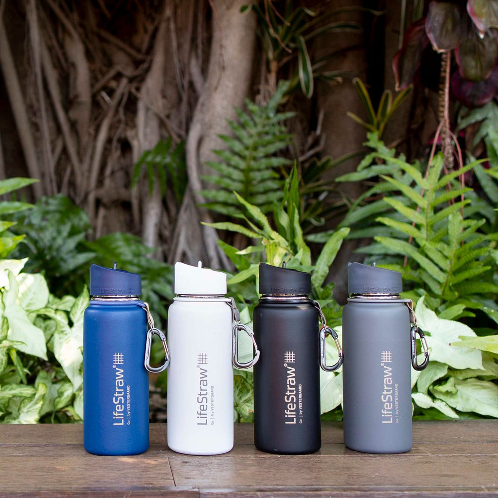 LifeStraw Go Stainless Steel Insulated Bottle with Filter, various colours