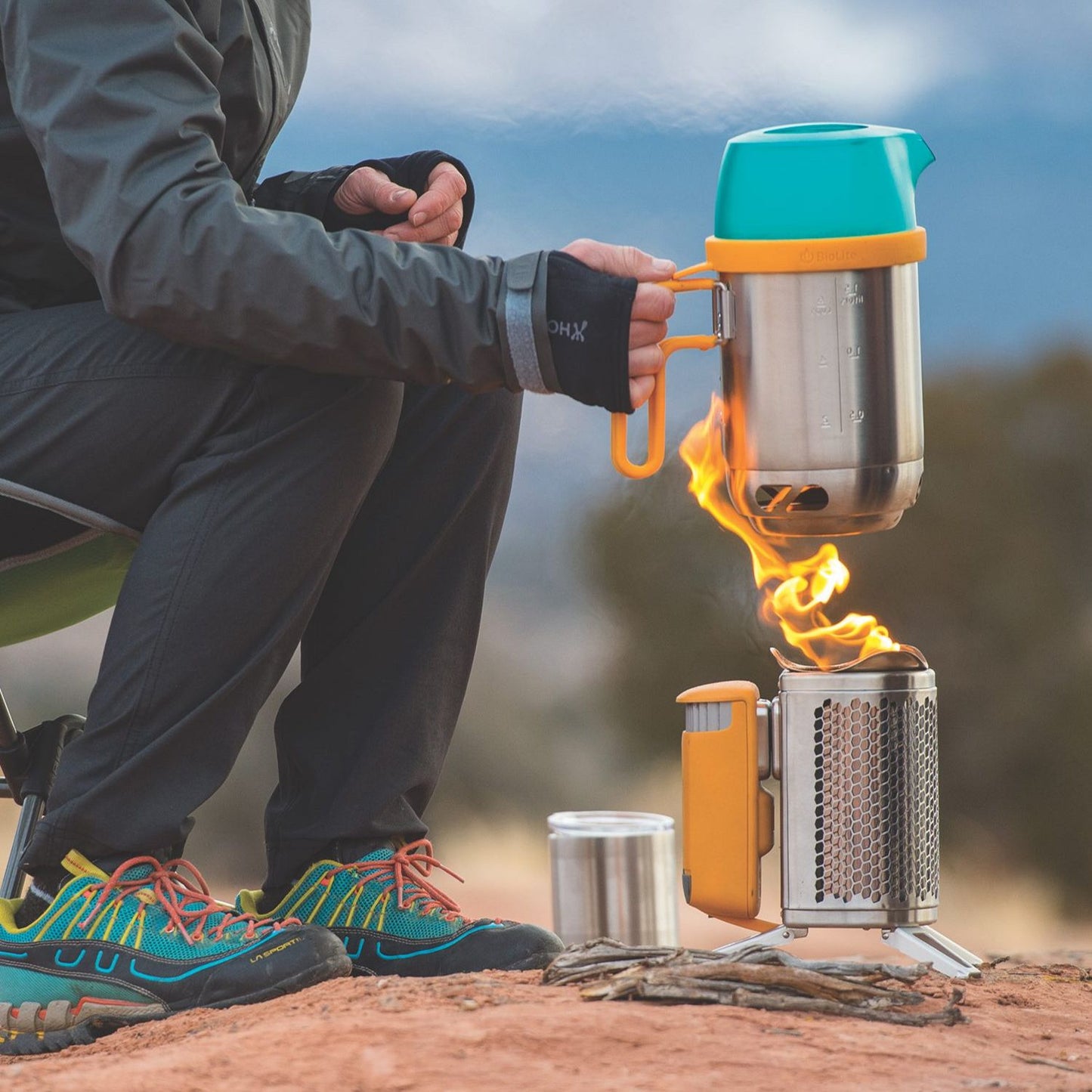 BioLite KettlePot Outdoor-Kochtopf, Wasserkocher und Kaffeekanne für CampStove