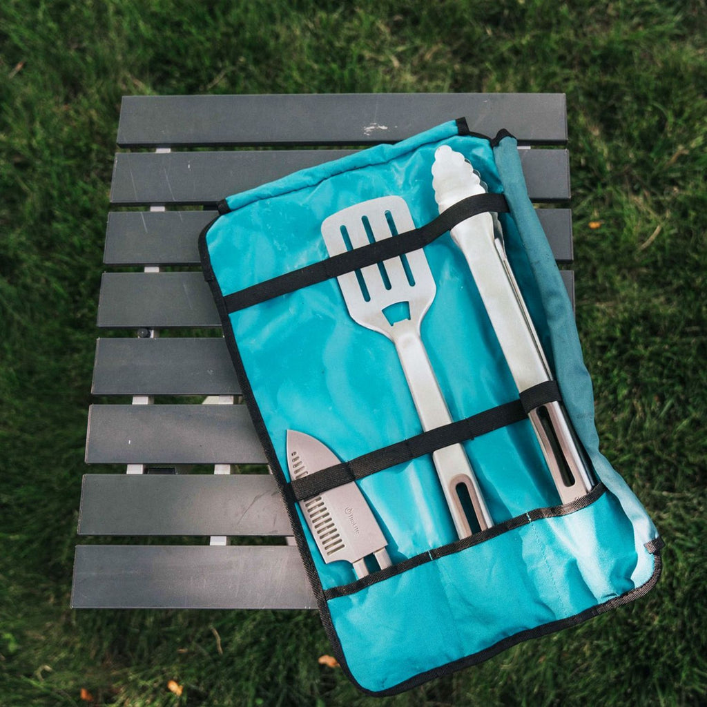 BioLite Prep&amp;Grill Toolkit 3-Piece Grilling Utensil Set with Bag
