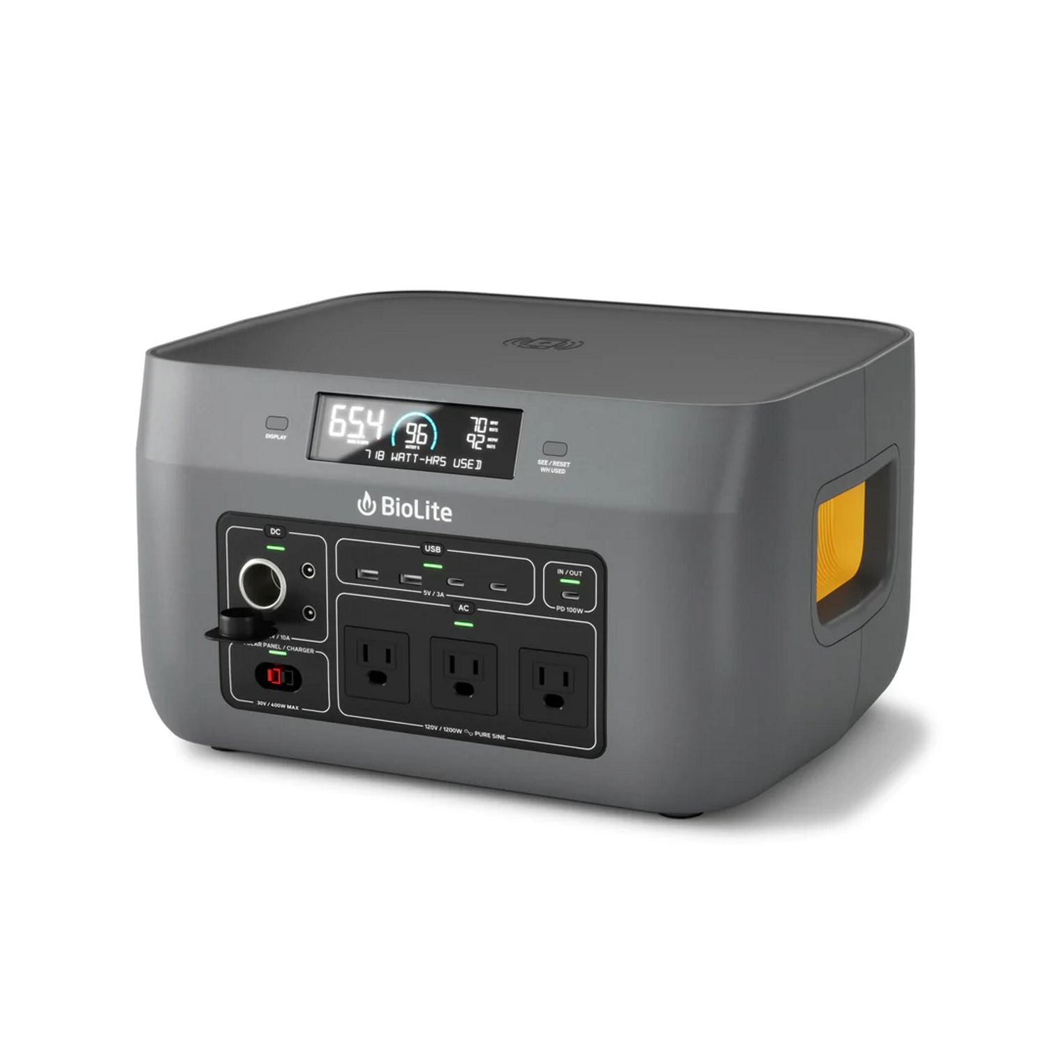 BioLite BaseCharge Power Station Solar Generator with Li-Ion Battery 600 or 1500