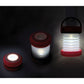EUFAB LED-Campinglaterne mit weißer LED und roten Gehäuse