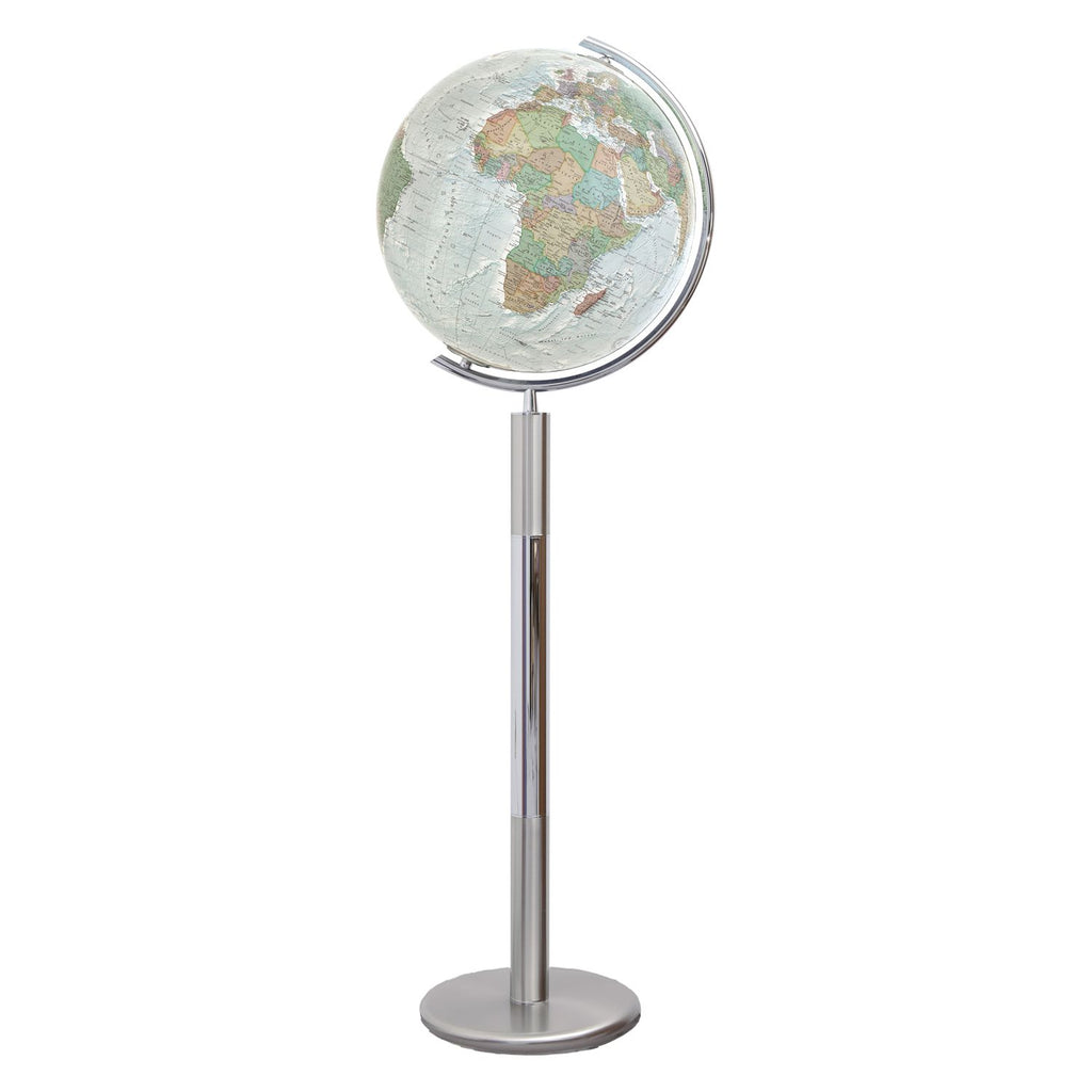 Columbus Duo Alba Illuminated Globe, D 400 mm, Floor Globe, acrylic glass, various versions