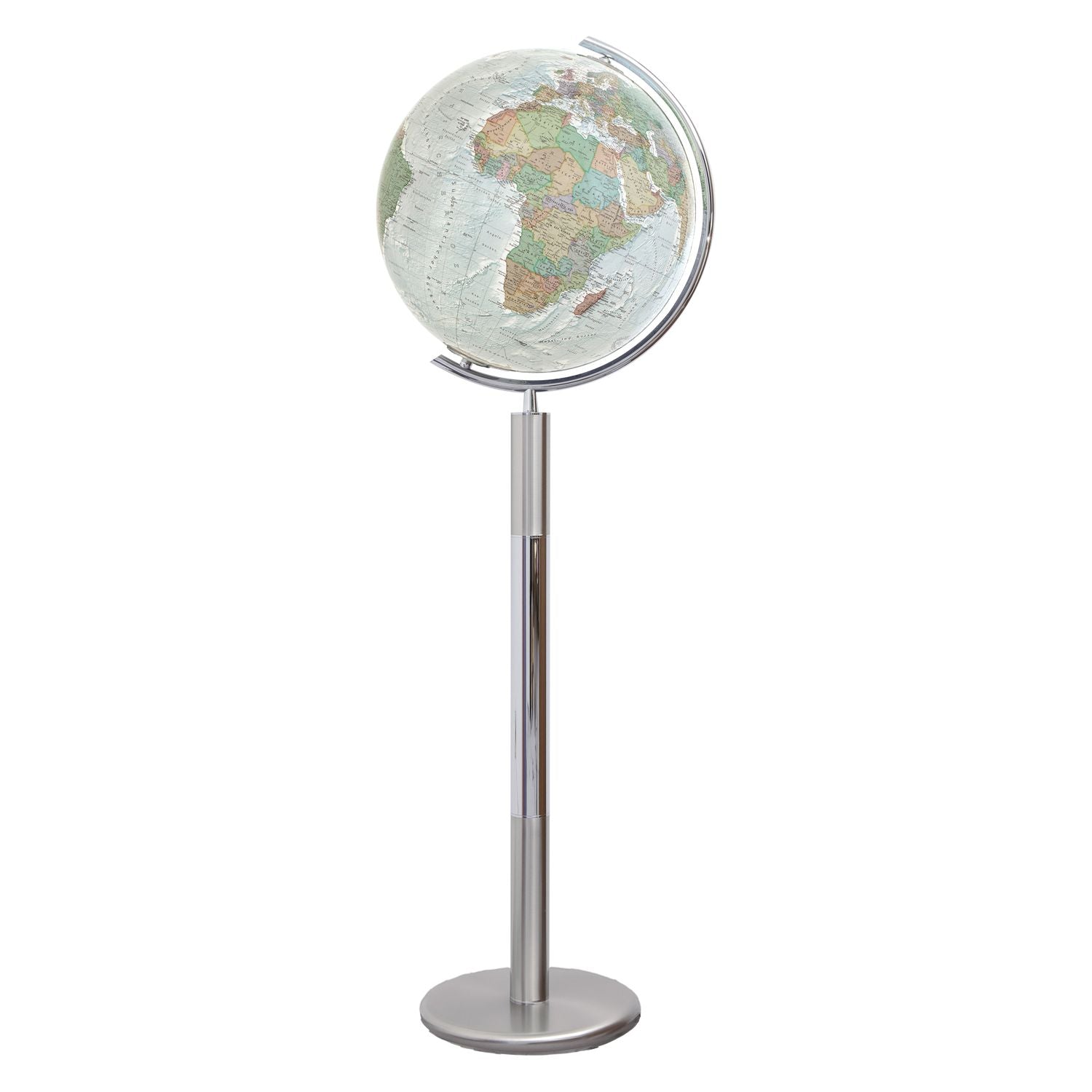 Columbus Duo Alba Illuminated Globe, D 400 mm, Floor Globe, acrylic glass, various versions
