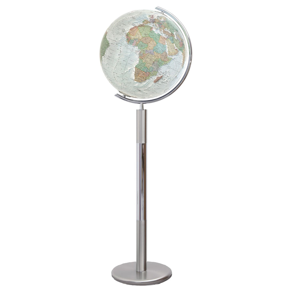 Columbus Duo Alba Illuminated Globe, D 400 mm, Floor Globe, acrylic glass, various versions