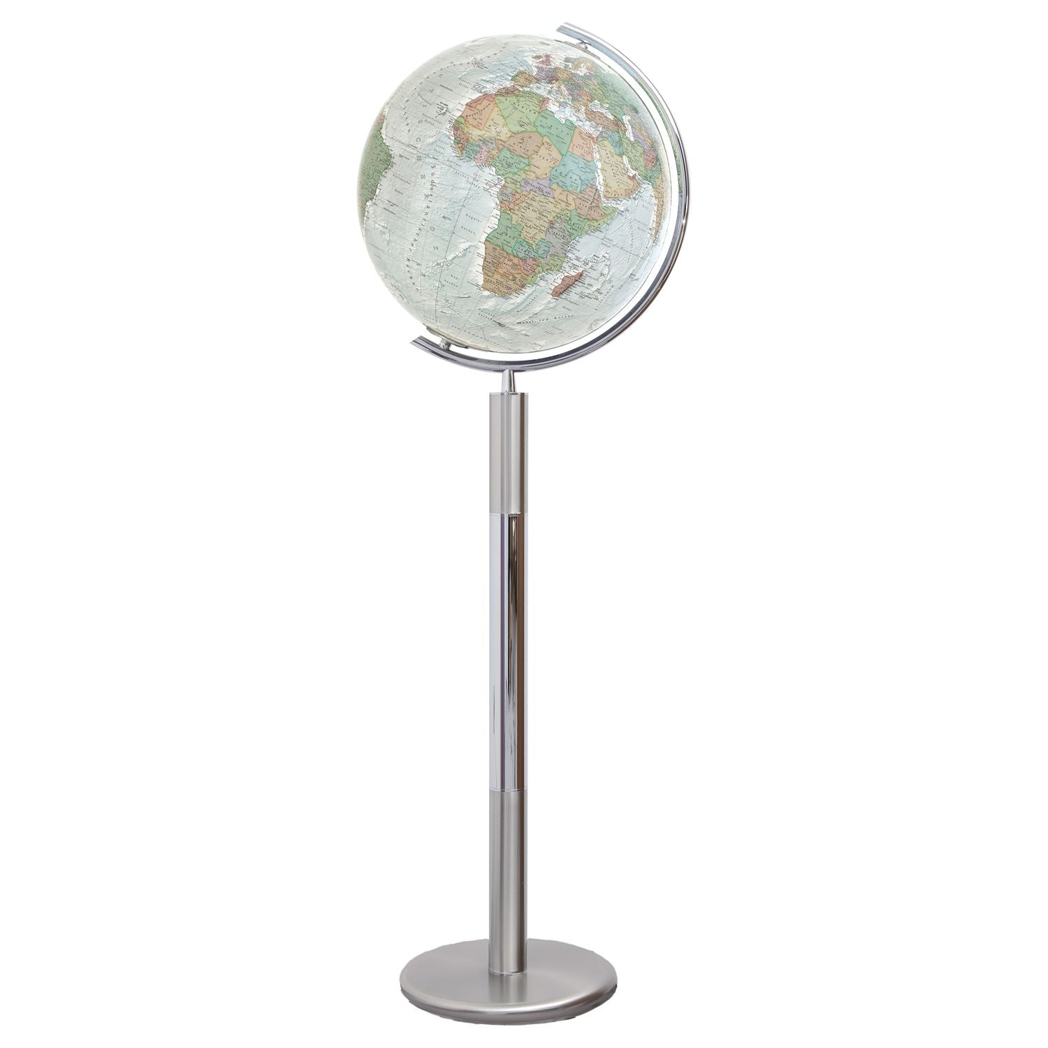Columbus Duo Alba Illuminated Globe, D 400 mm, Floor Globe, acrylic glass, various versions