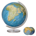 Columbus DUORAMA Illuminated Globe, Table Globe, D 400 mm, stainless steel, various versions