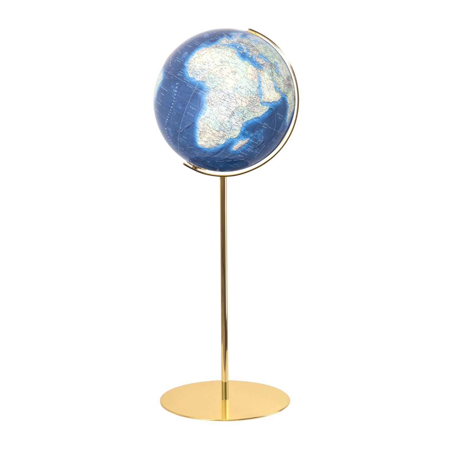 Columbus Duo Azzurro Floor Globe, D 400 mm, Illuminated Globe, acrylic glass, various versions
