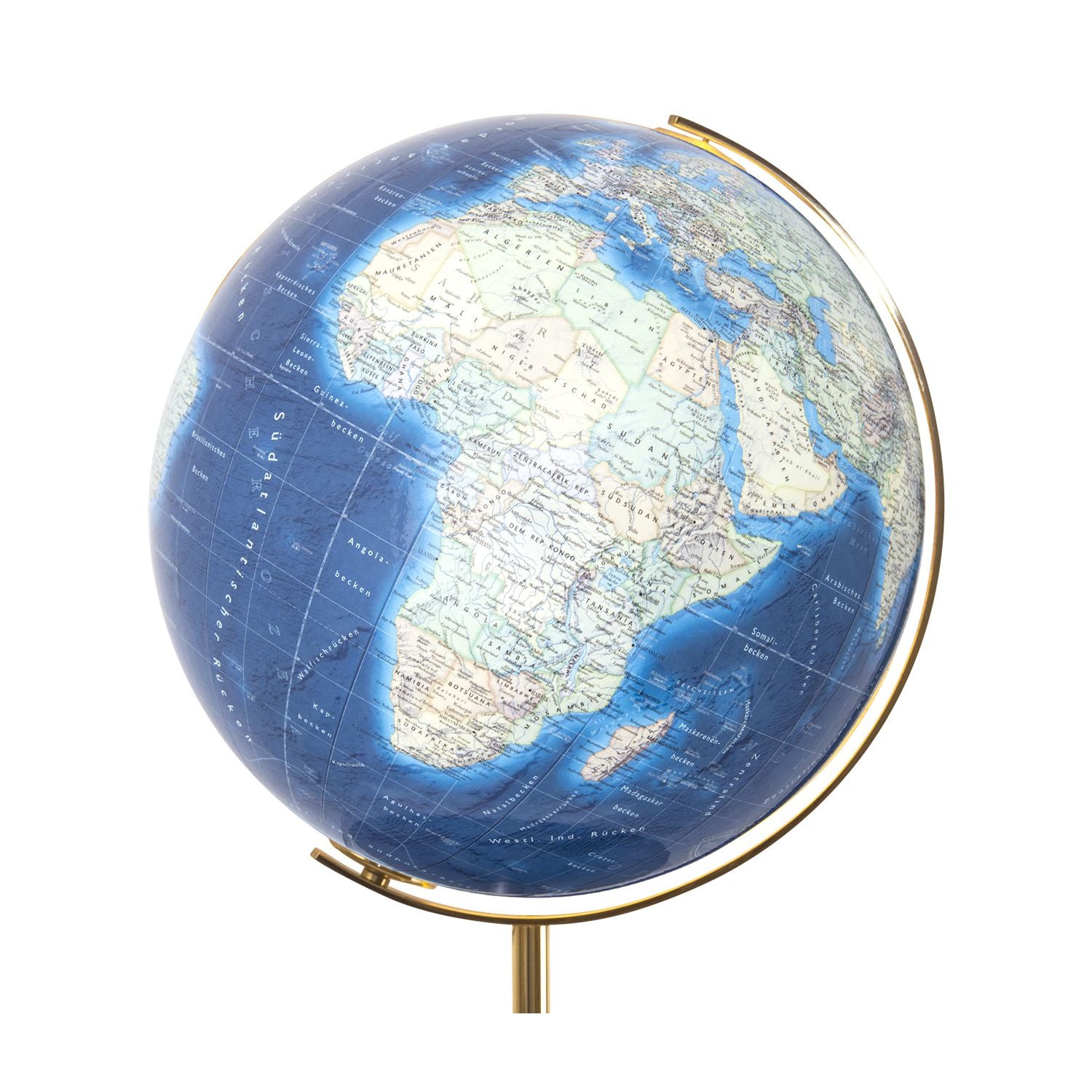 Columbus Duo Azzurro Floor Globe, D 400 mm, Illuminated Globe, acrylic glass, various versions